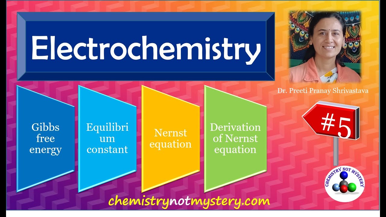 Electrochemistry part 5 CBSE 12th / Gibbs free energy/ Equilibrium constant/ Nernst equation