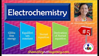 Electrochemistry part 5 CBSE 12th / Gibbs free energy/ Equilibrium constant/ Nernst equation