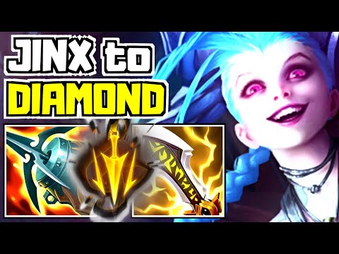 How to Play Jinx in Low Elo - Jinx Unranked to Diamond #1 | League of Legends