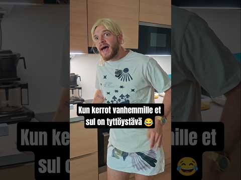 Kun kerrot vanhemmille et sul on tyttöystävä 😂 #huumori #hauska #äiti #teini
