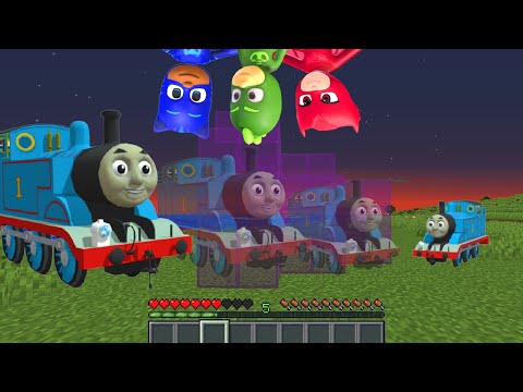 The Smallest THOMAS THE TANK ENGINE.EXE vs PJ MASKS in Minecraft - Coffin Meme
