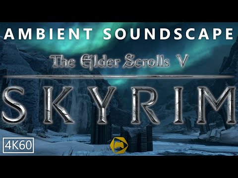 ⁴ᴷ⁶⁰ Skyrim - Ambience - Forgotten Vale (Waterfall, Water, Ice)