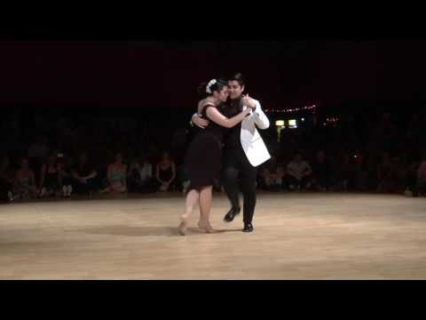  Fernando Sanchez  and  Ariadna Naveira  are  dancing  to  "  Adios Querida  "  by  Juan D'Arienzo  at  Tango Roots  in  2016