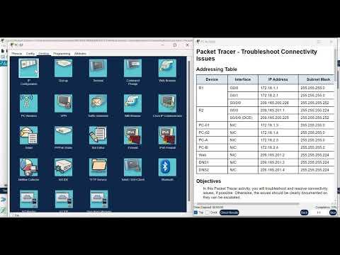 17.7.7 Packet Tracer  - Troubleshoot Connectivity Issues