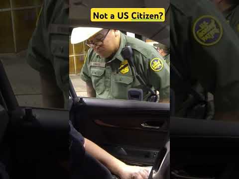 U.S. Citizen? U.S. Border Patrol Immigration Inspection Stop #borderpatrol #checkpoint #immigration