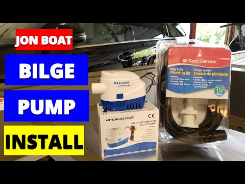 BILGE PUMP Install Complete Step-By-Step {Jon Boat To Bass Boat Conversion} Lowe 1448