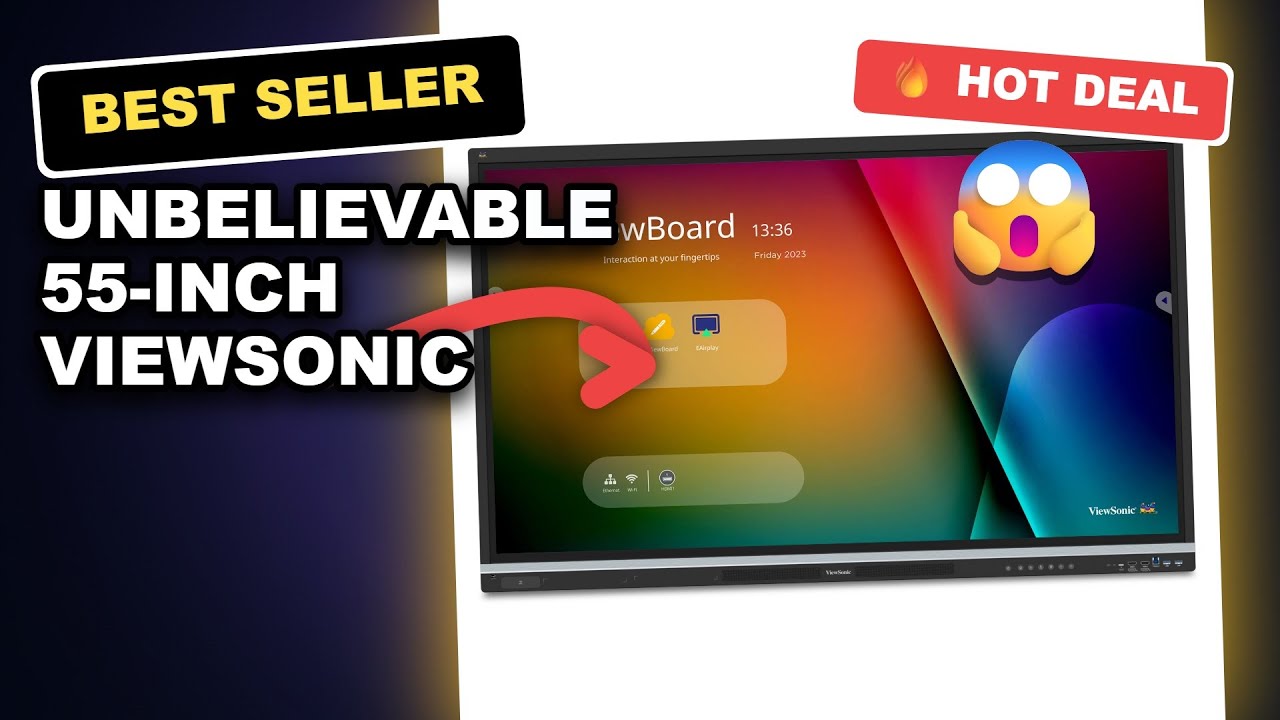UNBELIEVABLE 55-Inch ViewSonic IFP5551 4K Interactive Smart Board Hands-On Review