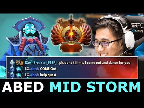ABED EZ GAME ON HIS SIGNATURE STORM | DOTA 2 Gameplay