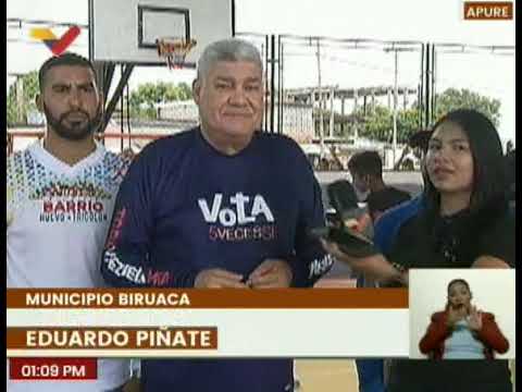 Apure | GMBNBT entrega rehabilitada la cancha deportiva Santa Rufina en el mcpio. Biruaca