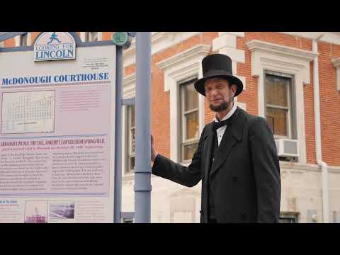 Lincoln Wayside Exhibit - Macomb, IL Looking For Lincoln Tour