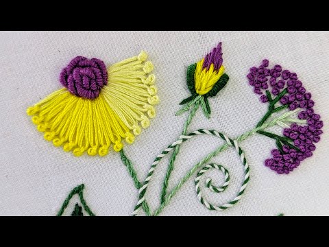 I Made a Flower Design For My New Dress | Hand Embroidery