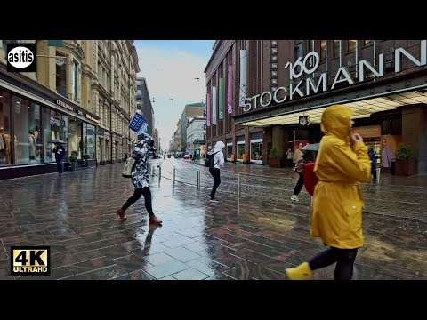 Relaxing Morning Rain in Helsinki City Center (15 September 2022)