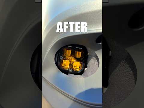 Black Screws on Baja Designs Squadron SAE #sprintervan Fog Lights