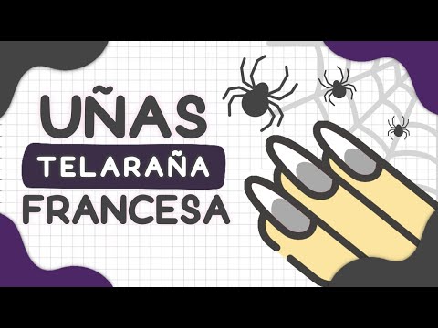 FRANCESAS ESTILO HALLOWEEN 👻 UÑAS TELARAÑA 🎃 Manicura en UÑAS CORTAS  👻