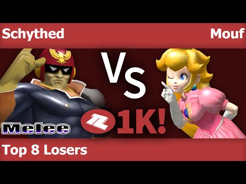 TLOC 1K  - Schythed (C Falcon) vs Mouf (Peach) Top 8 Losers - Melee