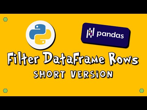Pandas Filter DataFrame Rows SV 4