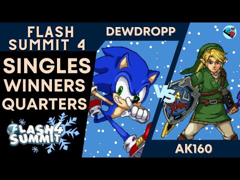 Dewdropp (Sonic) vs SC AK160 (Link) - SSF2 Winners Quarters - Flash Summit 4
