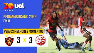 SPORT 3 X 3 NÁUTICO | MELHORES MOMENTOS | FINAL CAMPEONATO PERNAMBUCANO 2026 (JOGO DE IDA)