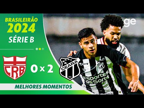 Gols e lances de CRB x Ceará