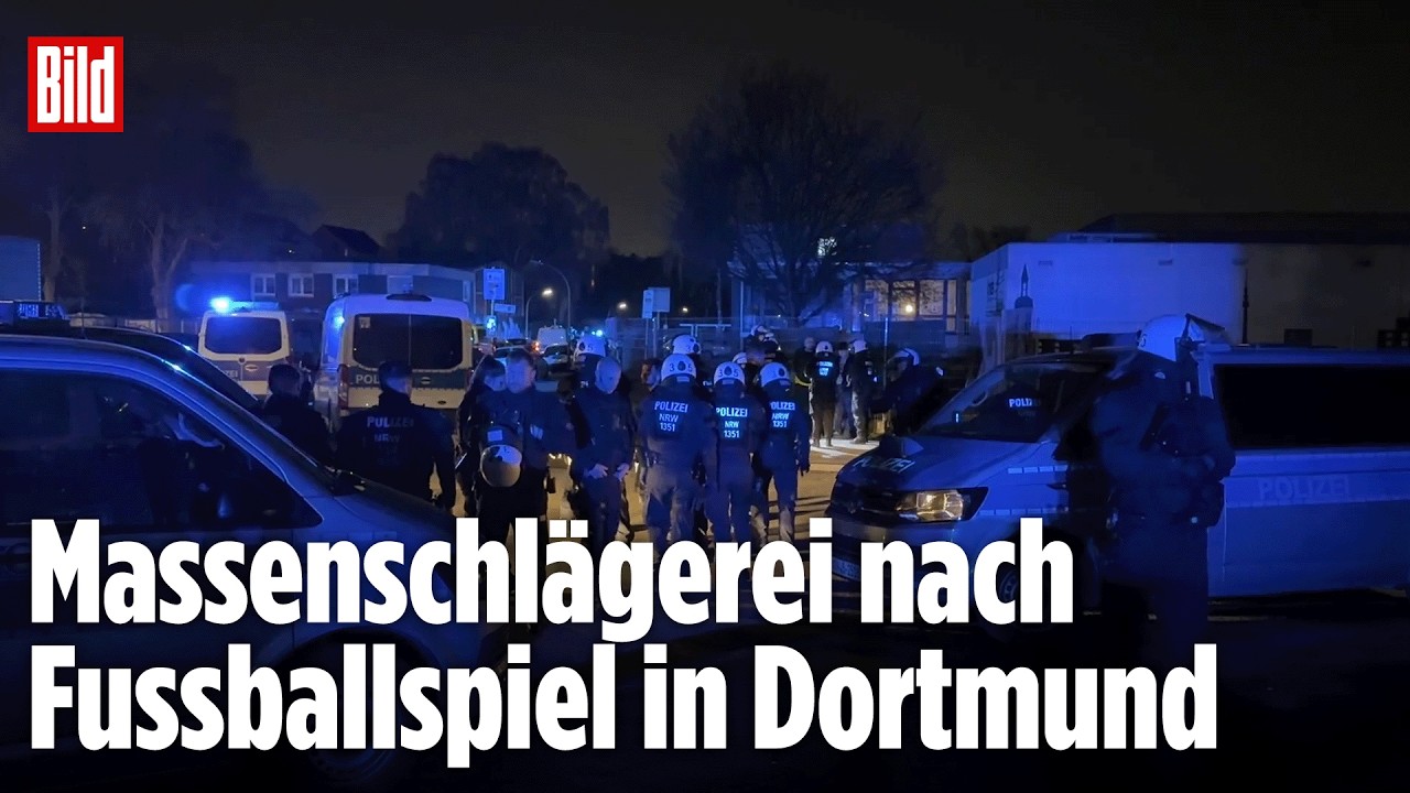 CHAOS IN DORTMUND: Vermummte prügeln auf Fans ein – 152 Festnahmen nach Hooligan-Schlägerei