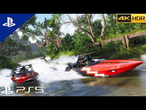 (PS5) Crew 2 -  Ultra Realistic Graphics | Boat Race Win (4K 60FPS HDR)