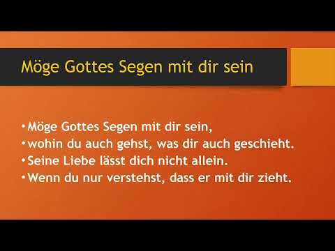 Möge Gottes Segen mit dir sein