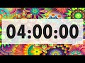 4 Hour Timer with Alarm 🔔 [NO MUSIC]