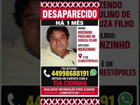 AJUDE ENCONTRAR #florestopolis #desaparecido #parana