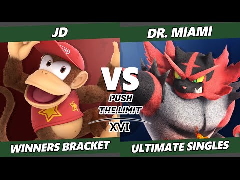 Push the Limit 16 - JD (Diddy Kong) Vs. Dr. Miami (Incineroar) SSBU Ultimate Tournament