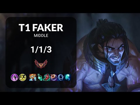 T1 Faker Sylas vs Syndra MIDDLE - KR GRANDMASTER Patch 15.9