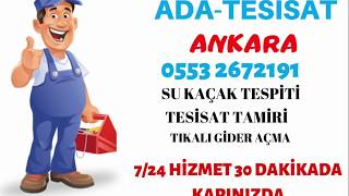 Ankara Kırmadan Tıkalı Kanal Açma - Kameralı Kanal Açma