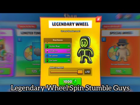 New Legendary Wheel Lucky Spin - Glowman Stumble Guys