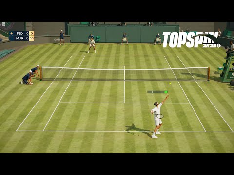 Top Spin 2K25 - EPIC 5 SET MATCH - Roger Federer Vs Andy Murray - Wimbledon I Legend Difficulty PS5