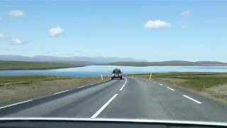 Driving to Akureyri ( ICELAND)- Don&#39;t Fence Me In - Ella Fitzgerald (Lyrics in des.)