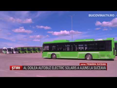 Al doilea autobuz electric solaris a ajuns la Suceava