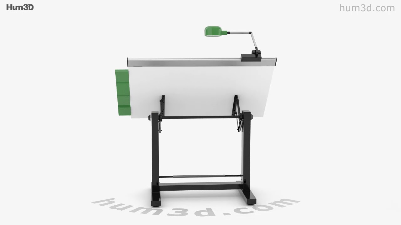 Drafting Table 3D model by 3DModels.org