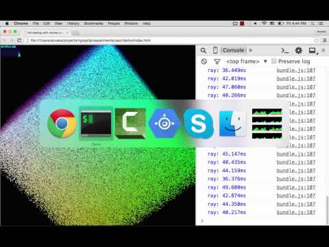 Interactive PointClouds optimization in three.js
