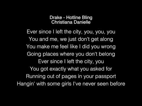 Christiana Danielle - Hotline Bling Lyrics (Drake) The Voice