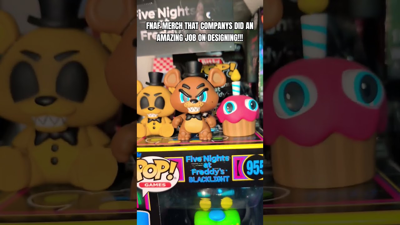 FNAF MERCH THAT COMPANYS DID AN AMAZING JOB ON DESIGNING!!! #fivenightsatfreddys #collectibles