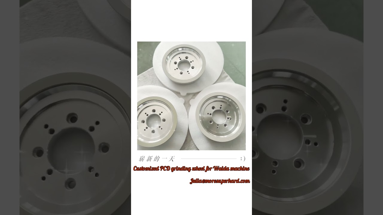 Customized rough, medium and fine PCD peripheral grinding wheels for Waida machine