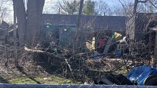 Strong Winds Knock Down Trees & Power Outage On The East Side Of Newark Ohio Friday The 13TH 3/13/26