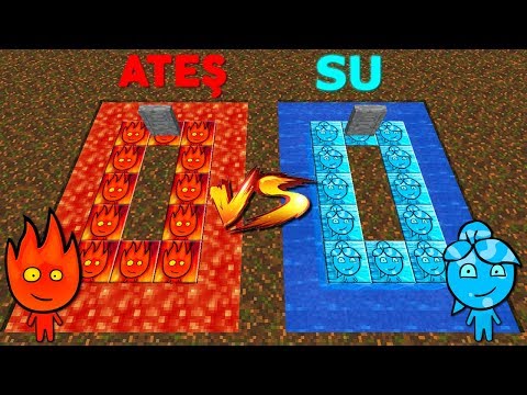 ATEŞ VE SU MEZAR ŞANS BLOKLARI - Minecraft