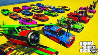 HOT WHEELS and MULTI RAMPA SPIDERMAN SUPERHEROES! Homem Aranha com Carros - GTA V MODS