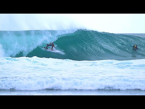 Wind Blown Barrels At Uluwatu - Surfing Bali