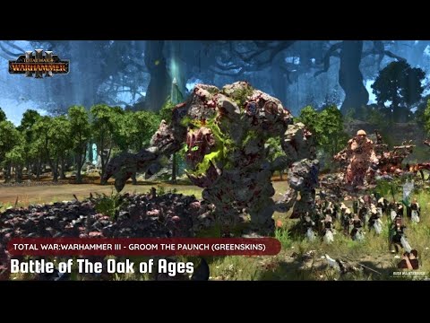 Total Warhammer 3 Cinematic Battle | GREENSKINS VS WOOD ELVES : Battle of The Oak of Ages