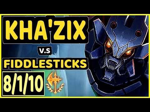 AGURIN (KHA'ZIX) vs FIDDLESTICKS - 8/1/10 KDA JUNGLE CHALLENGER GAMEPLAY - EUW