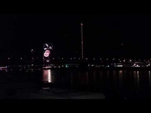 KIRMES FEUERWERK DÜSSELDORF AM RHEIN 21.07.2017