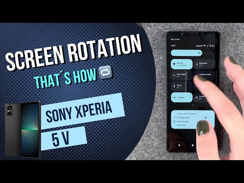 Sony Xperia 5 V – How to enable / disable screen rotation - 📱• 🔄 • 🙅🏼‍♂️ •Tutorial