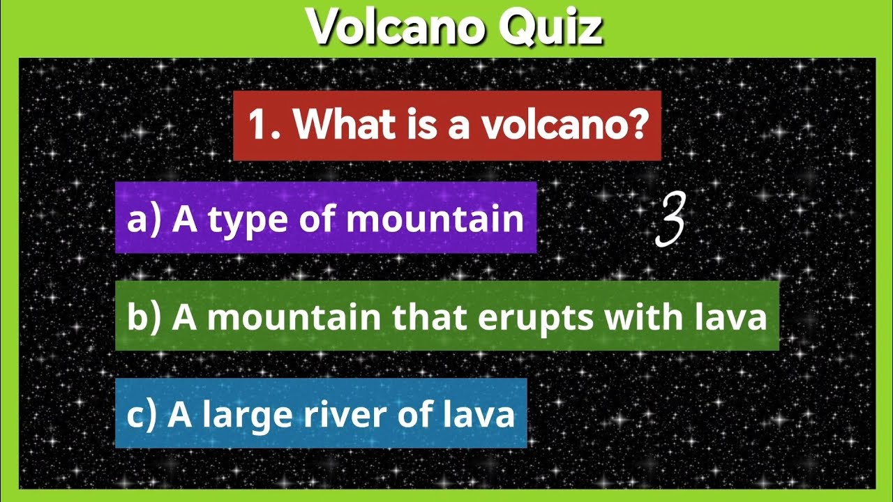 Volcano Quiz