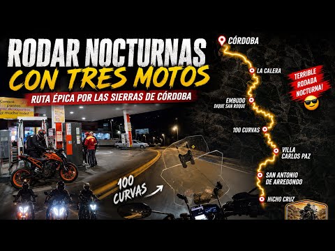 🌙🔥 ¡UNA NOCHE, TRES MOTOS Y UNA RODADA ÉPICA POR LAS SIERRAS DE CÓRDOBA! 🏍️💨